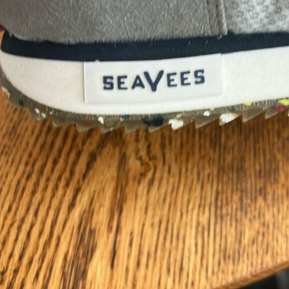 SeaVees Royal Runners Gray Athletic Shoes with White and Red Accents - Picture 5 of 10